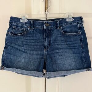 Banana Republic Denim Blue Roll Up Jean Shorts size 29
